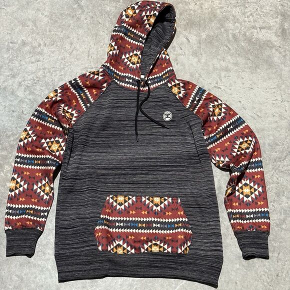 Hooey Sweater Men Large Hoodie Southwest Aztec Native Western - Picture 1 of 11
